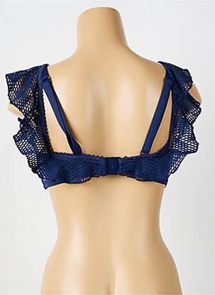 Sutien de costum de baie bretele elastice albastru FANTASIE femeie