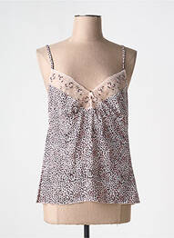 Top/caraco țesătură satinată roz FANTASIE femme