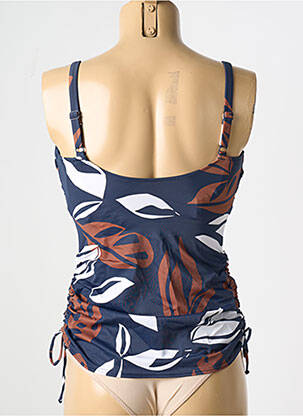 Sutien de costum de baie elasticitate sutien cupe întregi cu decolteu înalt albastru FANTASIE femeie