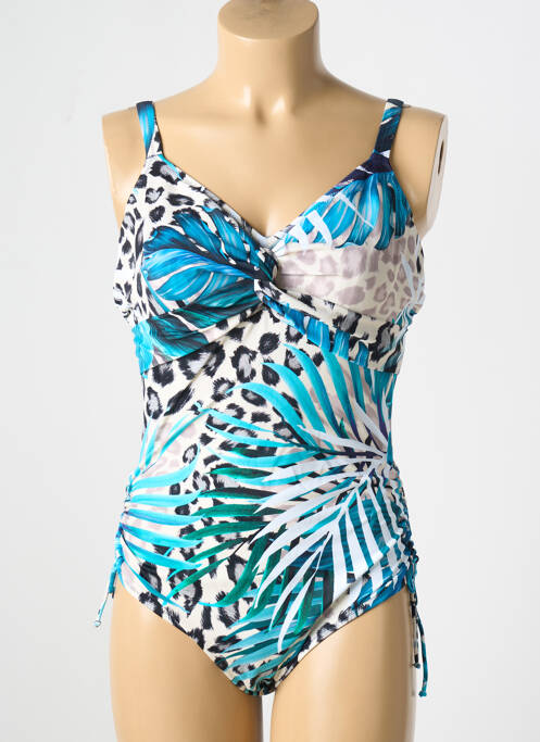 Costum de baie dintr-o singură piesă albastru FANTASIE femeie