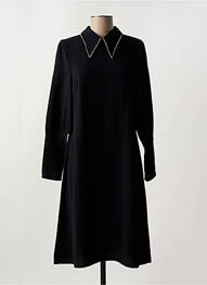 Rochie midi croială fluidă mâneci lungi negru TOUPY femeie