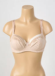 Sutien efect material satinat sutien cupe întregi cu decolteu înalt piele FANTASIE femme