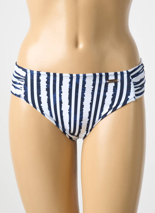 Chiloți de baie imprimeu dungi chiloți albastru FANTASIE femme