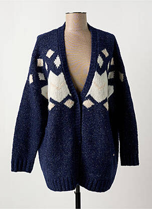 Vestă cu mâneci lungi albastru YERSE femeie