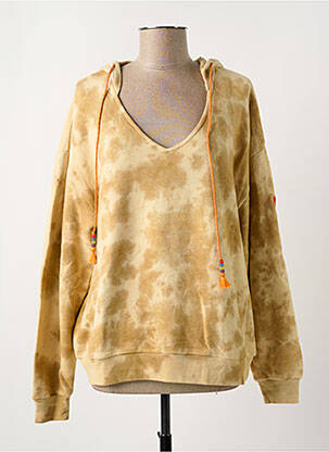 Hanorac cu glugă bej ME369 femeie