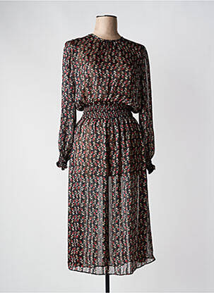 Rochie lungă negru TOUPY femeie