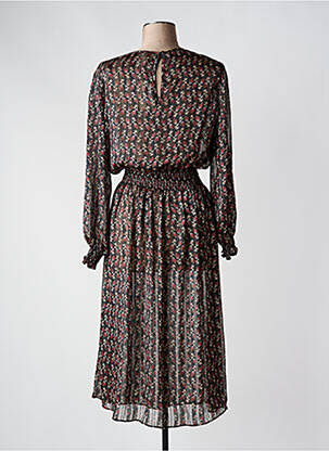Rochie lungă mâneci lungi mâneci lungi negru TOUPY femeie