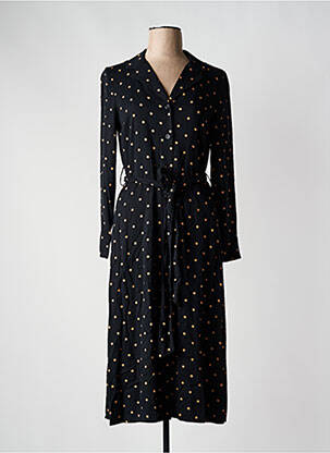 Rochie midi mâneci lungi mâneci lungi negru ZILCH femeie
