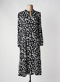 Rochie lungă mâneci lungi mâneci lungi negru ICHI femme