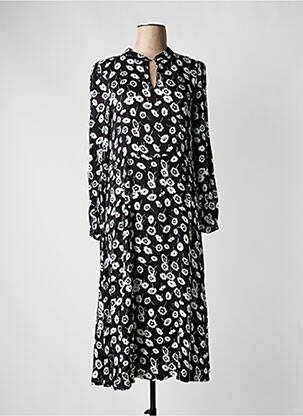 Rochie lungă negru ICHI femeie