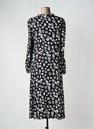 Rochie lungă mâneci lungi mâneci lungi negru ICHI femeie