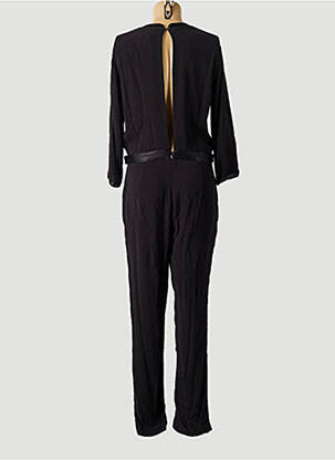 Salopetă-pantalon țesătură crep mâneci lungi negru IDANO femeie