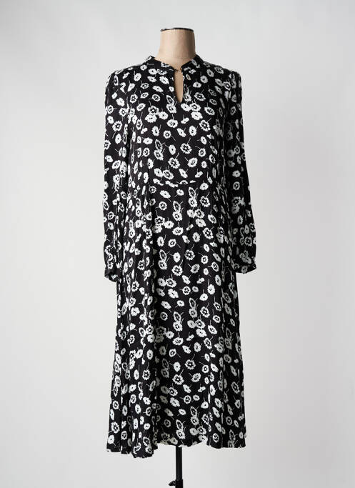 Rochie lungă negru ICHI femeie