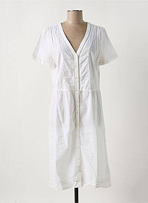 Rochie midi mâneci scurte mâneci scurte alb HARRIS WILSON femeie