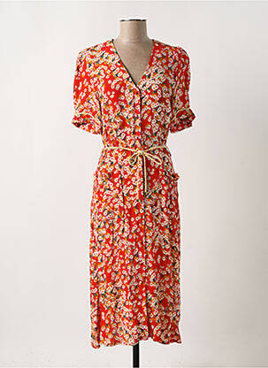 Rochie midi roșu LA PETITE FRANCAISE femeie