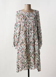 Rochie midi imprimeu floral mâneci lungi roz INDI & COLD femeie