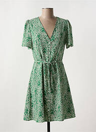 Rochie scurtă mâneci scurte mâneci scurte verde FREEMAN T.PORTER femeie