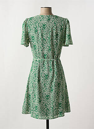 Rochie scurtă mâneci scurte mâneci scurte verde FREEMAN T.PORTER femeie