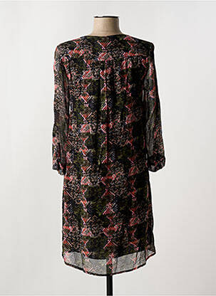 Rochie scurtă croială fluidă mâneci lungi negru LA PETITE ETOILE femeie