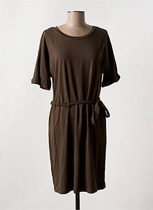 Rochie midi mâneci scurte mâneci scurte verde YAYA femeie