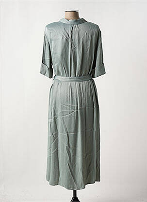 Rochie lungă mâneci scurte mâneci scurte verde YAYA femeie