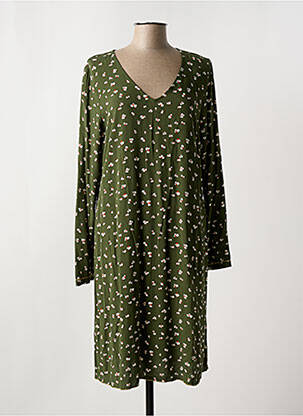 Rochie midi croială fluidă mâneci lungi verde YERSE femeie