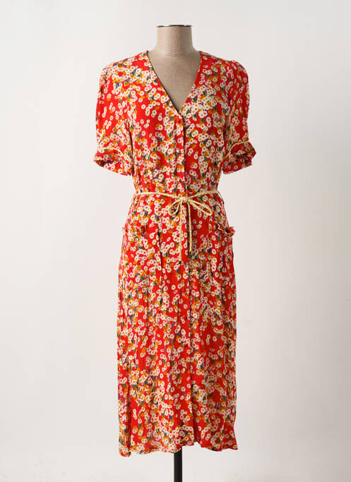 Rochie midi roșu LA PETITE FRANCAISE femeie