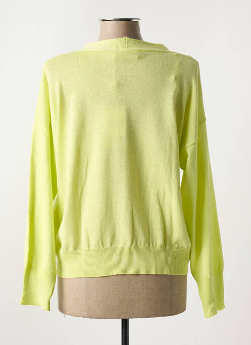 Vestă cu mâneci lungi verde INDI & COLD femeie