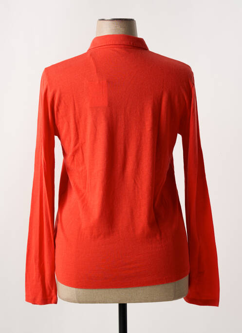 Polo portocaliu MAJESTIC FILATURES femeie