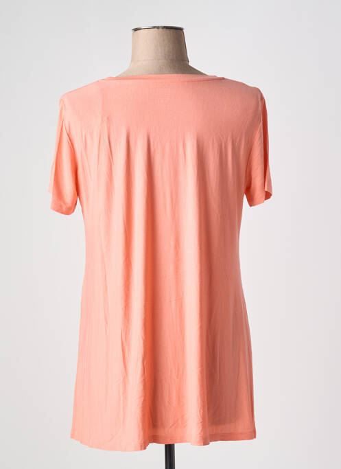 Tricou elasticitate mâneci scurte portocaliu MAJESTIC FILATURES femme