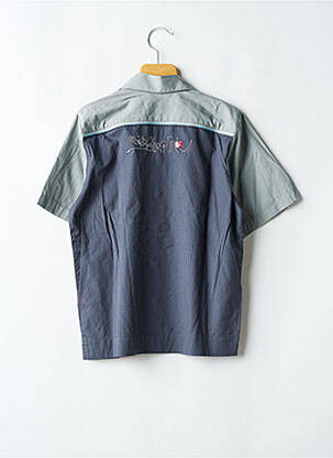 Cămașă cu mâneci scurte țesătură poplin gri QUIKSILVER băiat