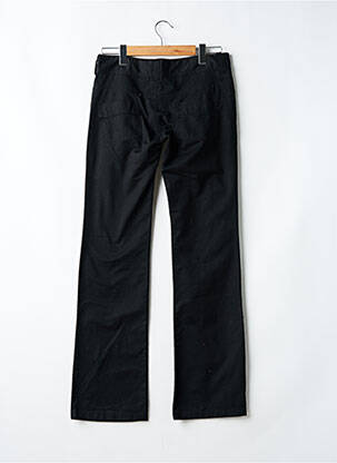 Pantalon drept țesătură poplin talie joasă negru ROXY femeie