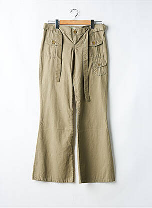 Pantalon evazat talie joasă talie joasă verde ROXY femeie