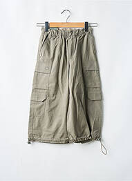Bermudă țesătură poplin talie elastică verde QUIKSILVER garcon