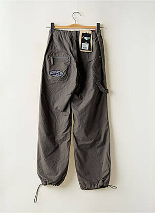 Pantalon drept închidere cu fermoar sub clapetă cu capse mărime reglabilă gri QUIKSILVER băiat