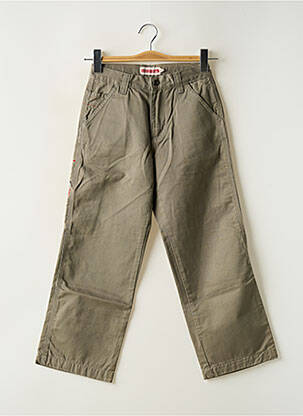 Pantalon drept croială dreaptă mărime reglabilă verde QUIKSILVER băiat
