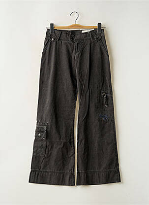 Pantalon larg țesătură poplin gri ROXY GIRL fată
