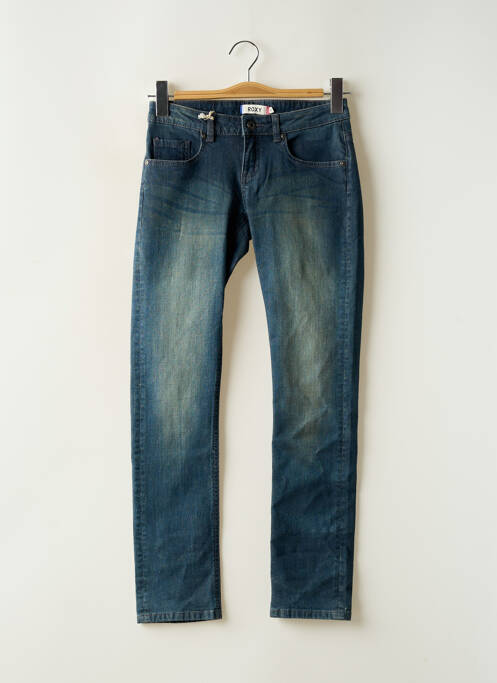 Blugi cu croială slim albastru ROXY fată