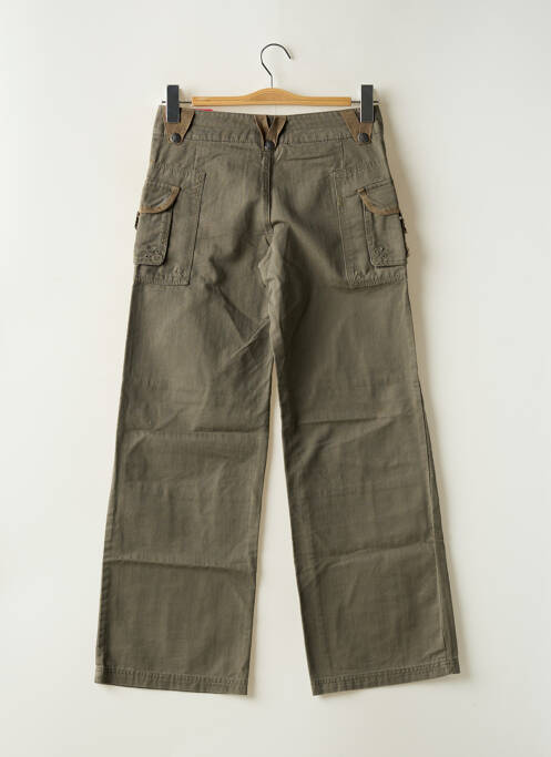 Pantalon larg verde ROXY fată