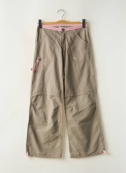 Pantalon larg verde ROXY fată