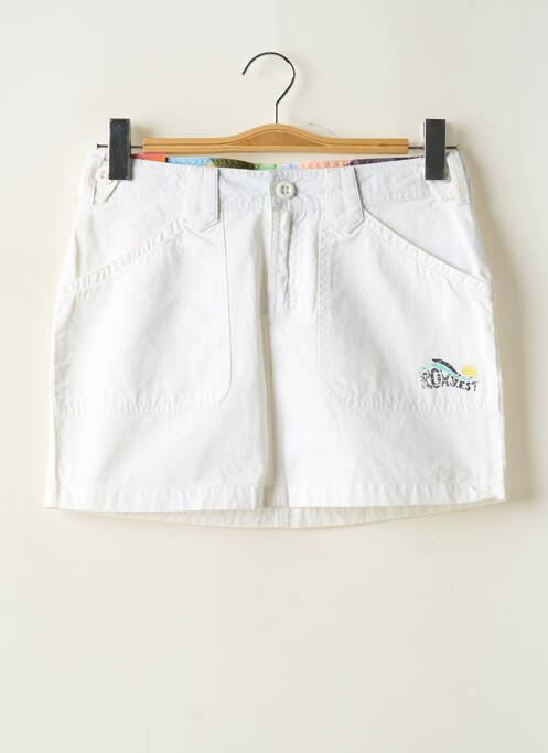 Fustă scurtă alb ROXY fată