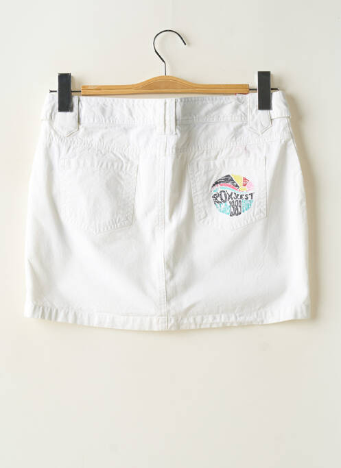 Fustă scurtă alb ROXY fată
