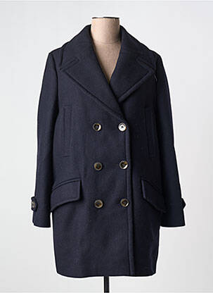 Palton lung albastru MAISON LENER femeie