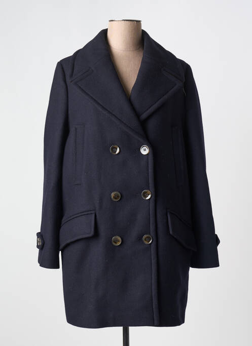Palton lung albastru MAISON LENER femeie