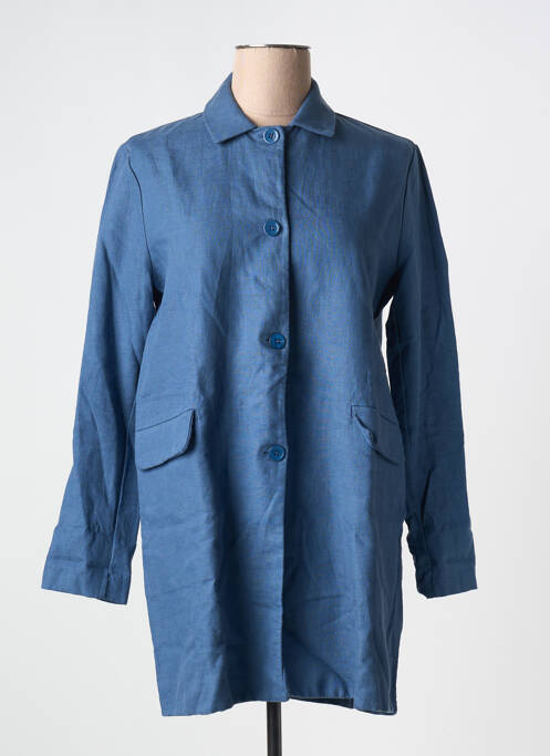 Palton scurt albastru MAJESTIC FILATURES femeie