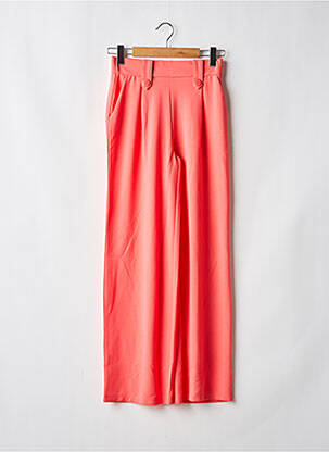 Pantalon drept talie elastică roz ONLY femeie
