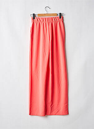 Pantalon drept talie elastică roz ONLY femeie
