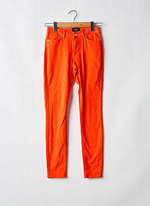 Pantalon drept elasticitate portocalie VERO MODA femeie