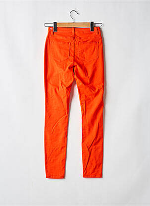 Pantalon drept elasticitate portocalie VERO MODA femeie