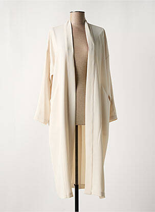 Palton lung bej TOUPY femeie